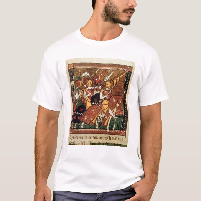 Camiseta Franco 9084 f.20v: Caballeros a caballo (Anverso)