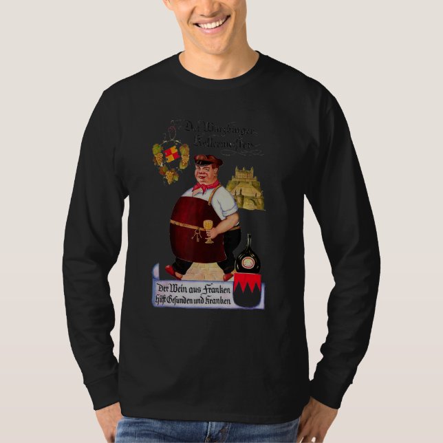 Camiseta Franconia Germany Cellar Master Illustration With  (Anverso)