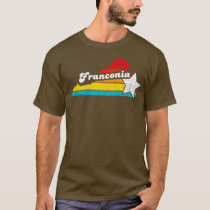 Camiseta Franconia Virginia Vintage Distresres Souvenir 2