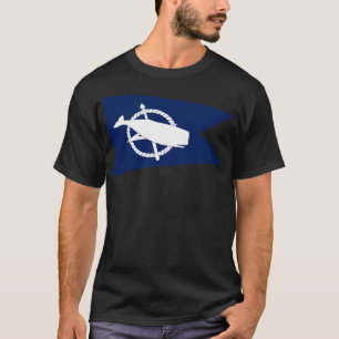 Camiseta Francotirador Blanco De La Isla Del Nantucket Azul