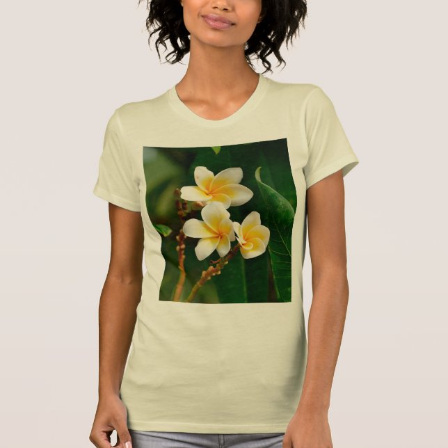 Camiseta Frangipani amarillo (Anverso)