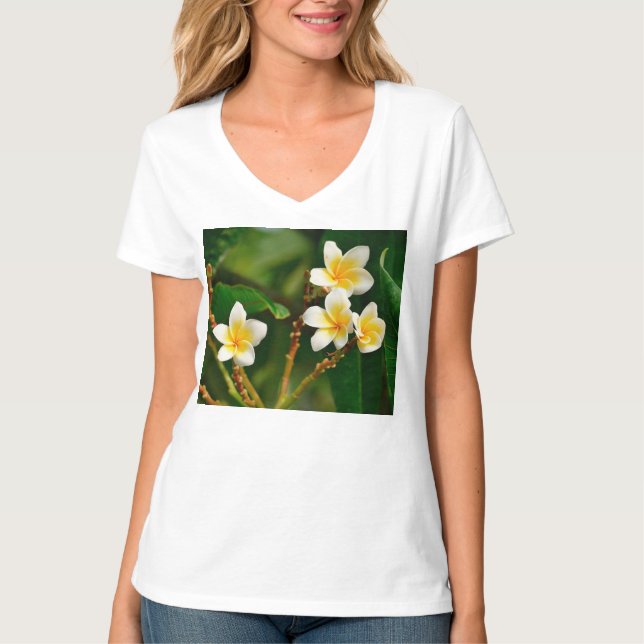 Camiseta Frangipani amarillo (Anverso)