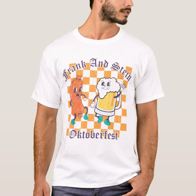 Camiseta Frank And Stein Funny Oktoberfest German Beer (Anverso)