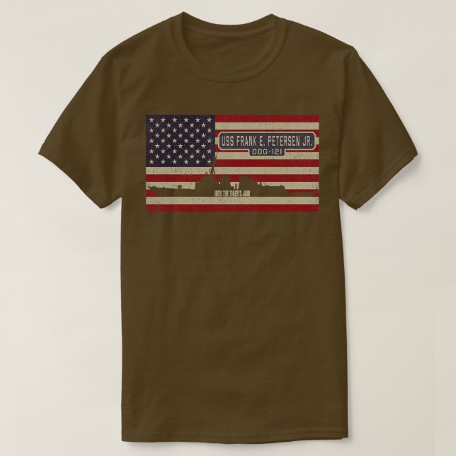 Camiseta Frank E Petersen Jr DDG121 Arleigh Burkeclass Guid (Diseño del anverso)