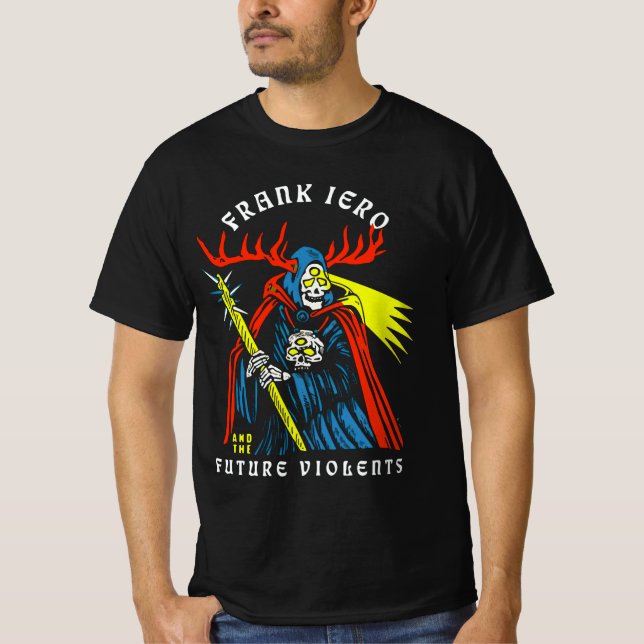Camiseta Frank Iero Merch y el Futuro Rastro Violento (Anverso)