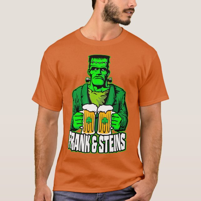 Camiseta Frank Steins St Patricks Day Frankenstein Beer (Anverso)