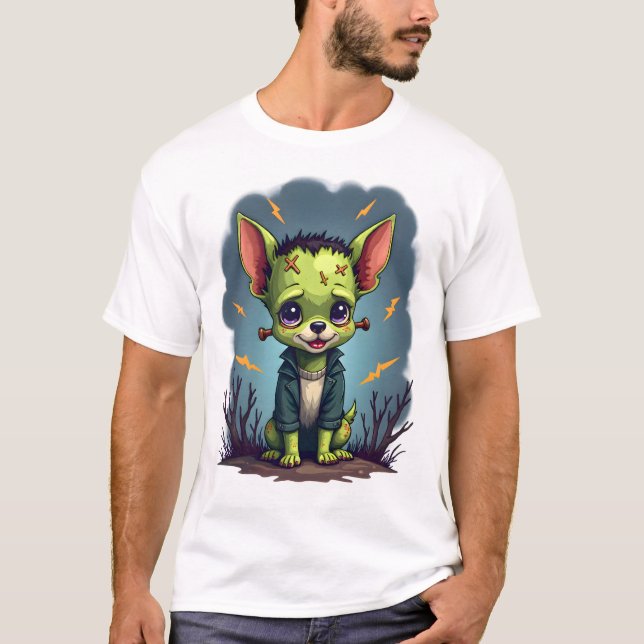Camiseta Frankenstein Chihuahua Shock (Anverso)