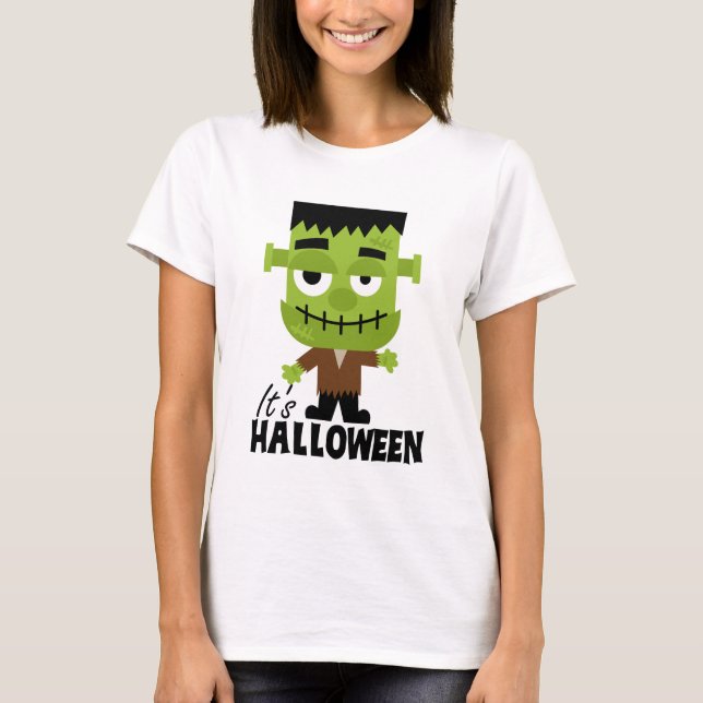 Camiseta Frankenstein es Halloween (Anverso)