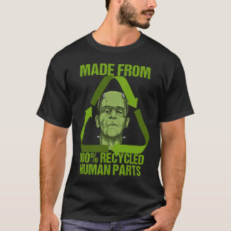 Camiseta Frankenstein Fabricado A Partir De 100 Piezas Huma