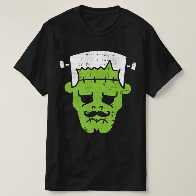 Camiseta Frankenstein Lazy Halloween Cine Horror (Diseño del anverso)