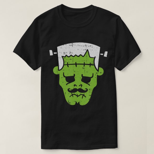 Camiseta Frankenstein Lazy Halloween Cine Horror (Diseño del anverso)