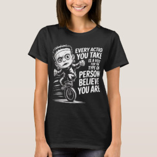 Camiseta Frankenstein Monstruo Uniciclo Motivacional Divert