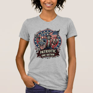 Camiseta Frankenstein Patriótico Bestia de la Libertad Horr