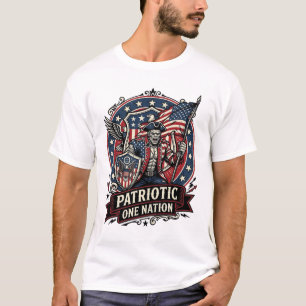 Camiseta Frankenstein Patriótico Brutal Horror Monstruo Lib