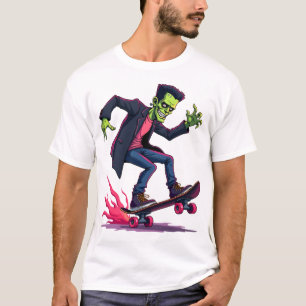 Camiseta Frankenstein Skater � Ropa de calle genial de Hall