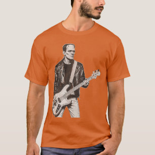 Camiseta Frankenstein Vintage Bajista Bajo Guitarra Rock