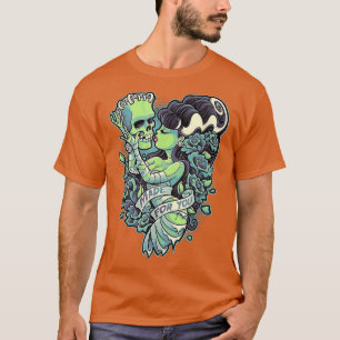 Camiseta Frankenstein Y Novia Hecho Para Ti