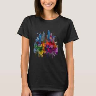 Camiseta Frankfurt Skyline Heartbeat - Ventilador - Amo Fra