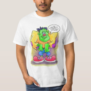 Camiseta Frankie con cita divertida del dibujo animado