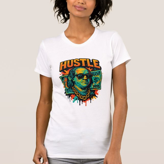 Camiseta Franklin Hustle: Tee de leyenda urbana (Anverso)