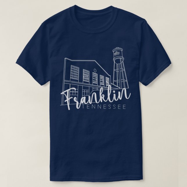 Camiseta Franklin Tennessee Hospedaje Histórico Sur (Diseño del anverso)