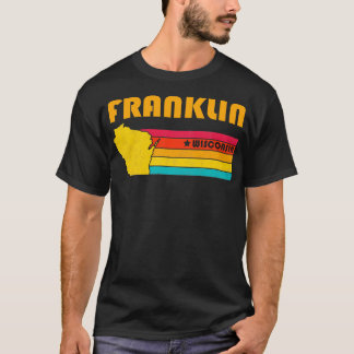 Camiseta Franklin Wisconsin Vintage Distresres Souvenir