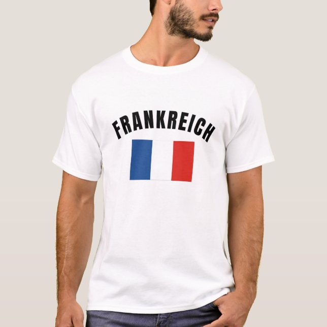 Camiseta Frankreich Flag Soccer Football Team T-Shirt (Anverso)