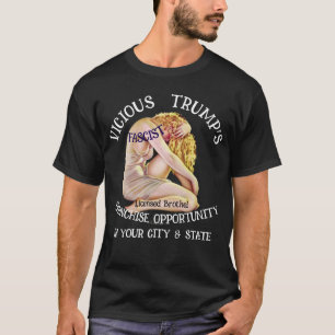 Camiseta Franquicia de burdel Trump con licencia asegurada