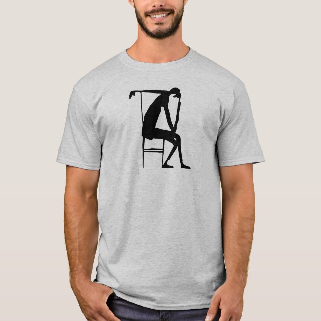 Camiseta Franz Kafka Drawing 03 Black (Anverso)