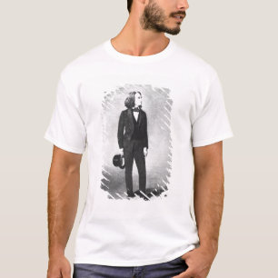 Camiseta Franz Liszt (1811-86) 1856 (litho) (foto de b/w)