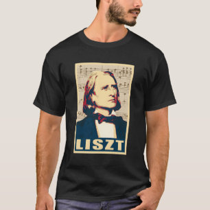 Camiseta Franz Liszt Compositor Musical Notas Propaganda Es