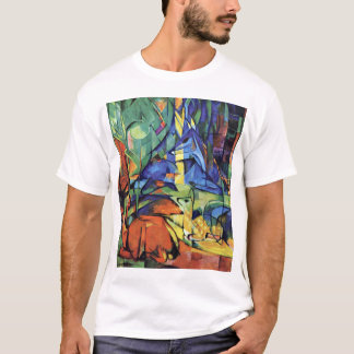 Camiseta Franz Marc - ciervo en el bosque (ii)