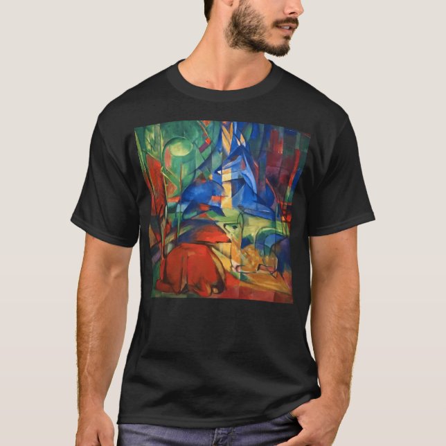 Camiseta Franz Marc Roe Deer En El Bosque (Anverso)