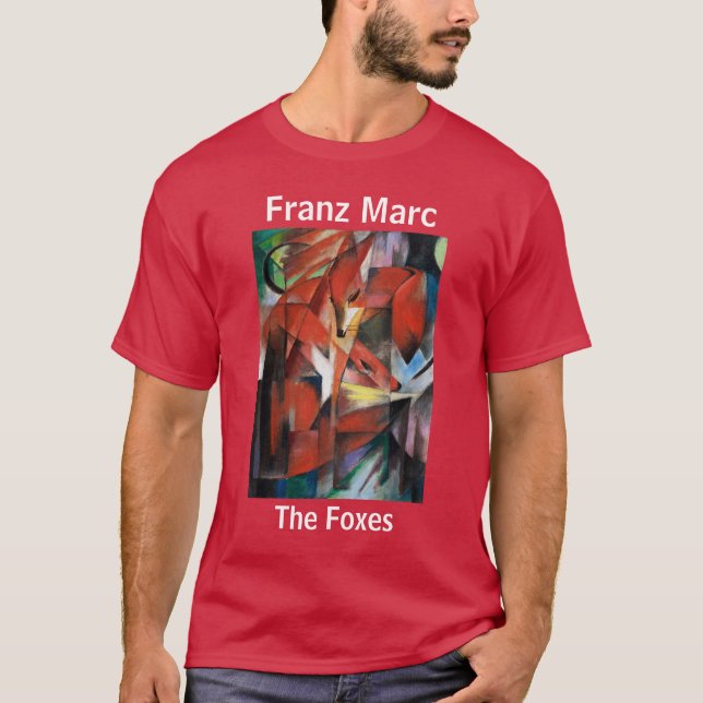 Camiseta Franz Marc The Foxes Red (Anverso)