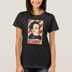 Camiseta Franz Schubert Compositor de música clásica Retro
