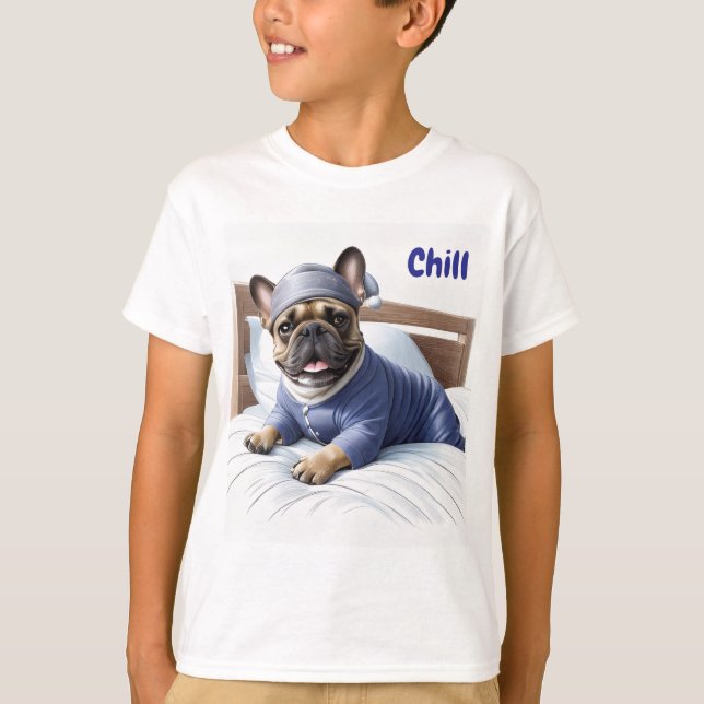 Camiseta Französische Bulldogge Festival Sleep Day Bulldog (Anverso)