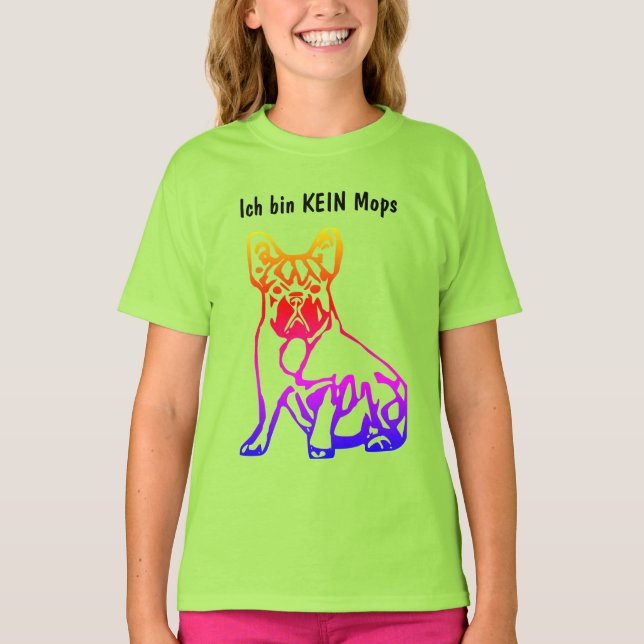 Camiseta französische Bulldogge kein Mops (Anverso)
