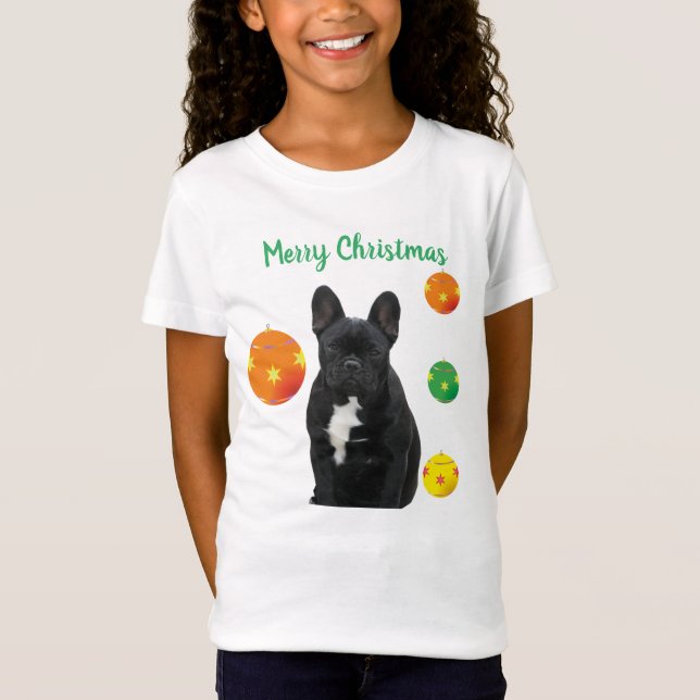 Camiseta Französische Bulldoggen Weihnachten Shirt (Anverso)