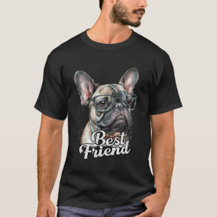 Camiseta Französischer Bulldoggen Mejor Buddy ist en francé