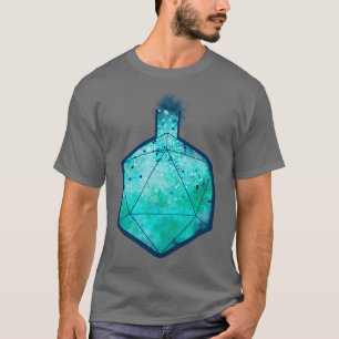Camiseta Frasco de alquimia D20 Azul