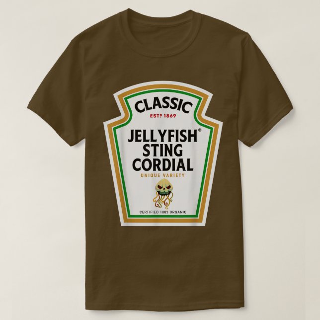 Camiseta Frasco de Halloween Jellyfish Sting Cordia (Diseño del anverso)