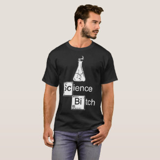 Camiseta Frasco de la ciencia que rompe el mún blanco Heis