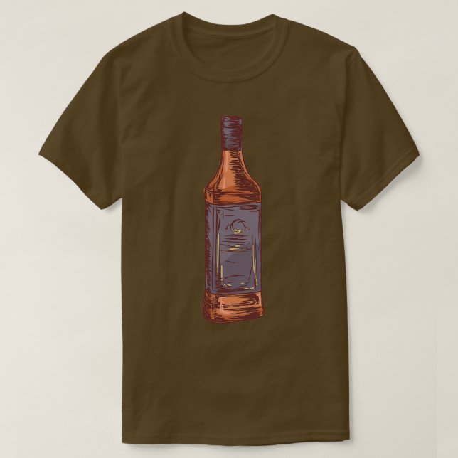 Camiseta Frasco de Liqour (Diseño del anverso)