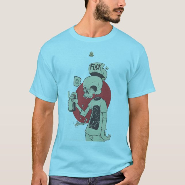 Camiseta frasco de pulverización de retención de esqueleto (Anverso)