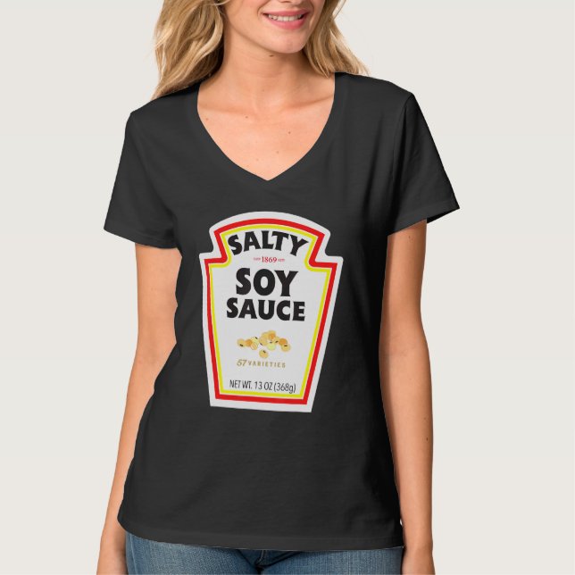 Camiseta Frasco de salsa de soja salada de disfraces de Hal (Anverso)
