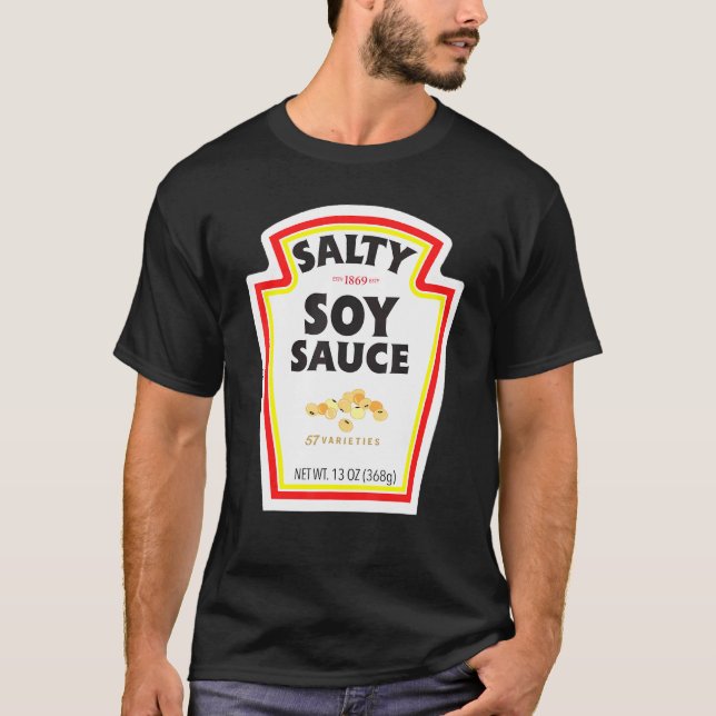 Camiseta Frasco de salsa de soja salada de disfraces de Hal (Anverso)