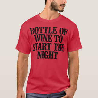 Camiseta Frasco De Vino Divertido Y Divertido Para Empezar 