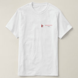Camiseta Frasco de vino y blanco de vidrio