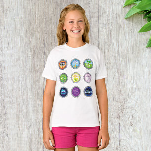 Camiseta Frascos de refresco coloridos