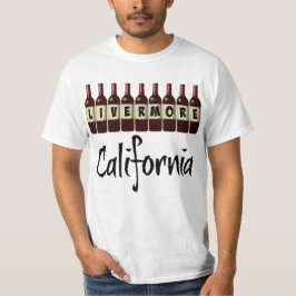 Camiseta Frascos de Vino Rojo de Livermore California Diver